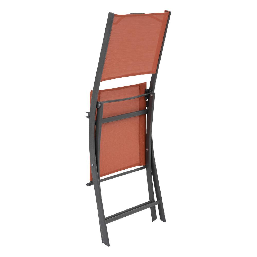 Hesperide Lot De 4 Chaises De Jardin Pliantes MODULA Ambre & Graphite