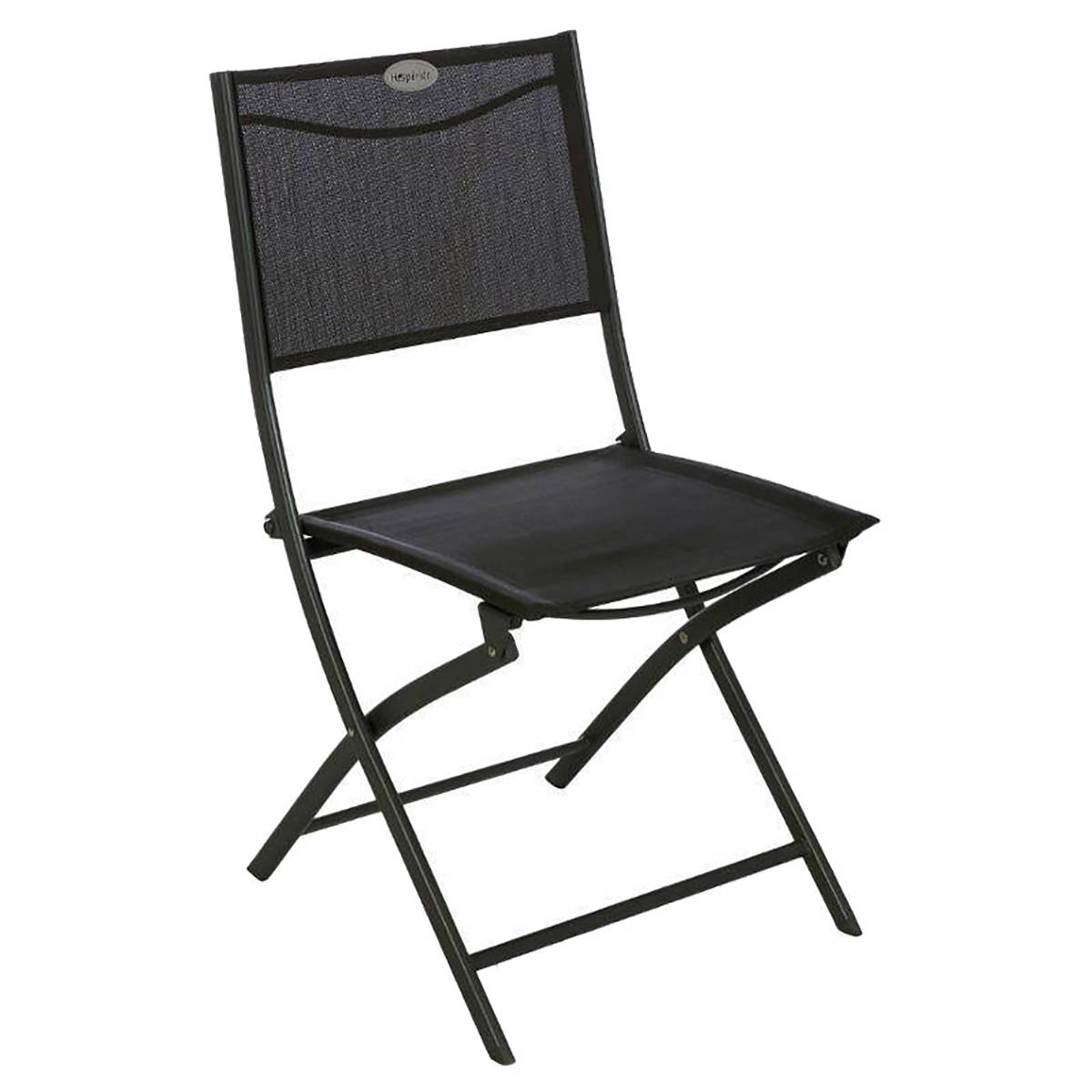 Hesperide Lot De 4 Chaises De Jardin Pliantes MODULA Anthracite & Graphite