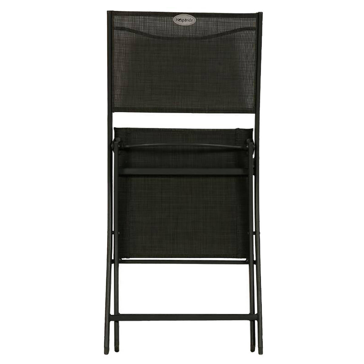 Hesperide Lot De 4 Chaises De Jardin Pliantes MODULA Anthracite & Graphite