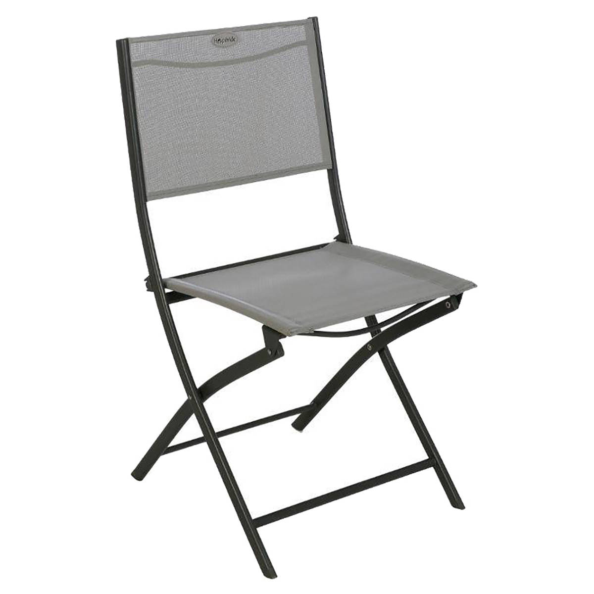 Hesperide Lot De 4 Chaises De Jardin Pliantes MODULA Galet & Graphite