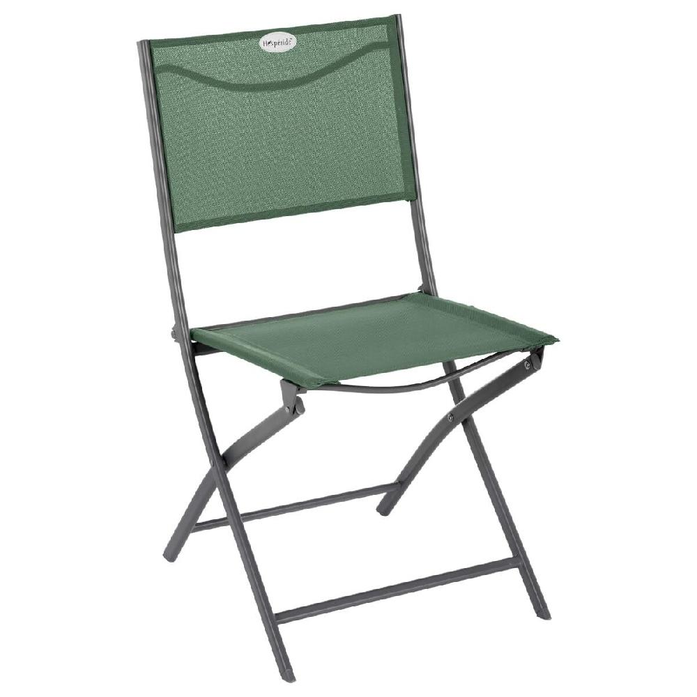Hesperide Lot De 4 Chaises De Jardin Pliantes MODULA Vert Olive & Graphite
