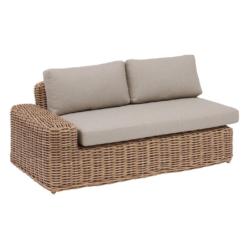 Hesperide Méridienne Droite De Salon De Jardin SAVINIA Tahini