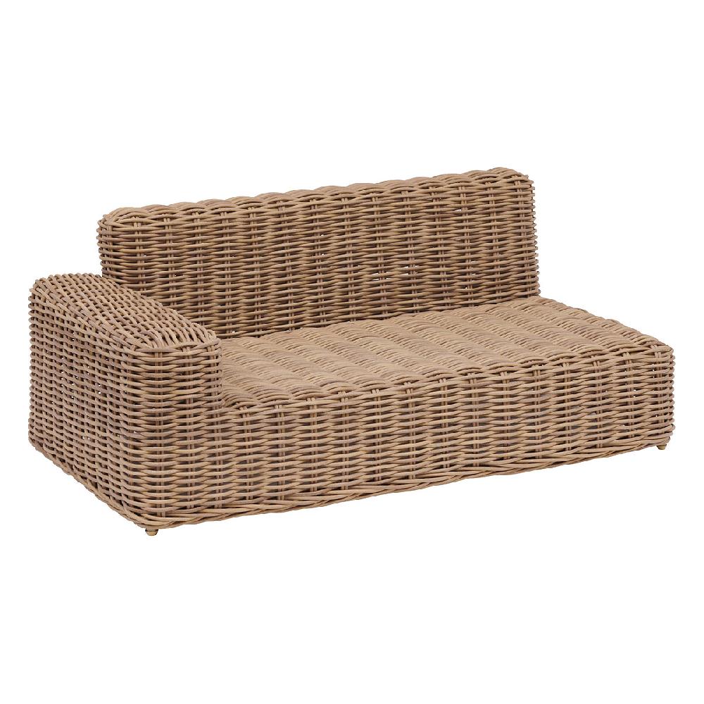 Hesperide Méridienne Droite De Salon De Jardin SAVINIA Tahini