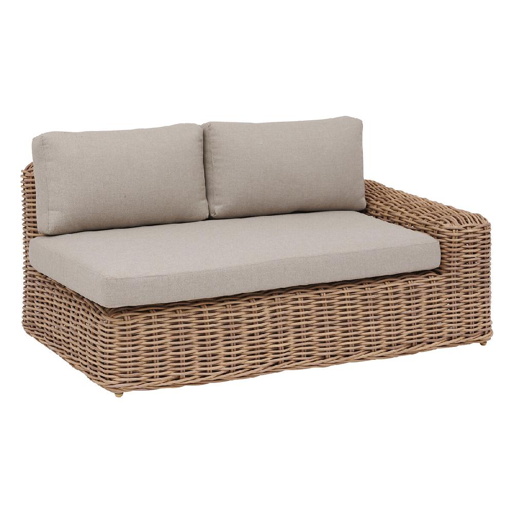 Hesperide Méridienne Gauche De Salon De Jardin SAVINIA Tahini