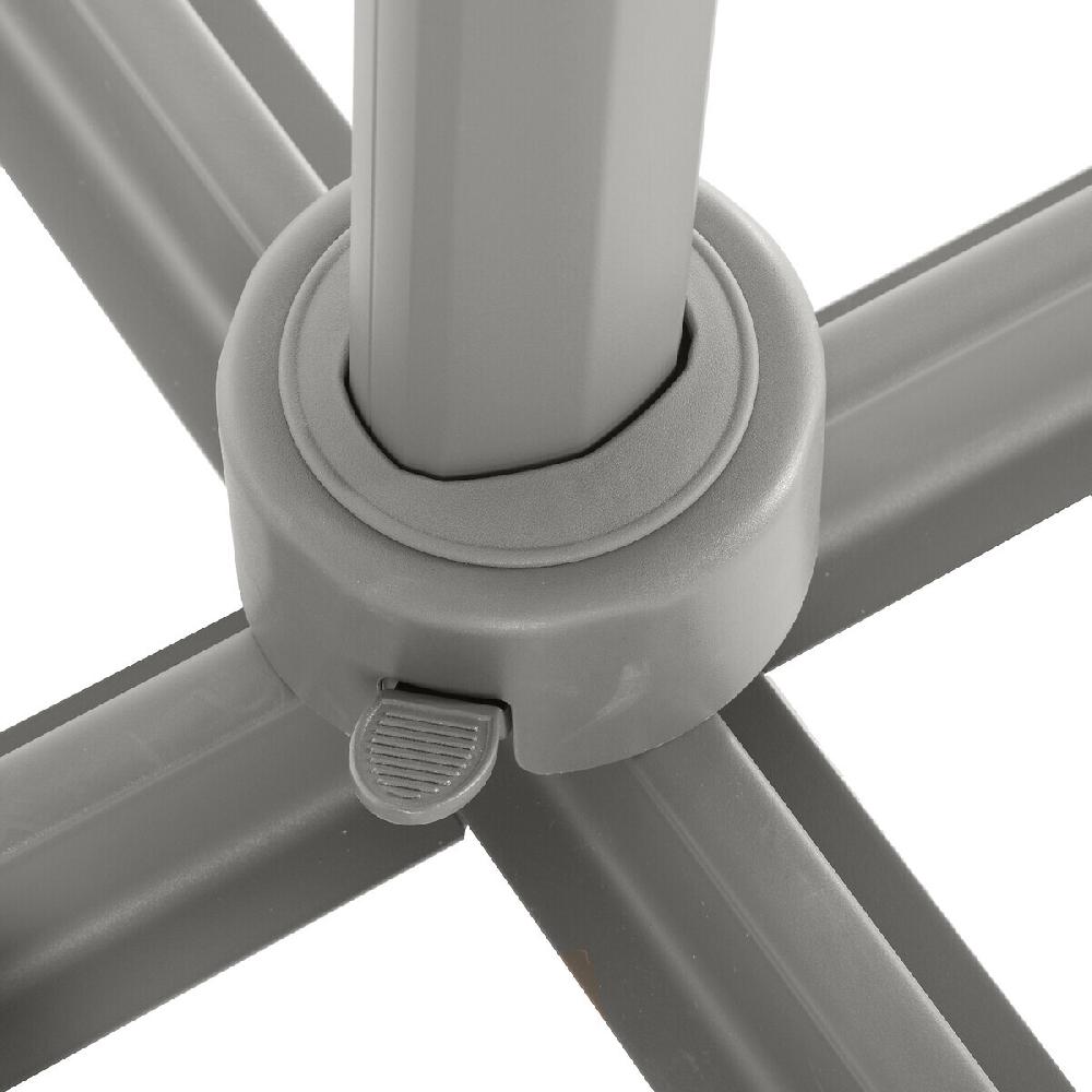 Hesperide Parasol Déporté Carré Inclinable ÉLÉA Ardoise & Graphite