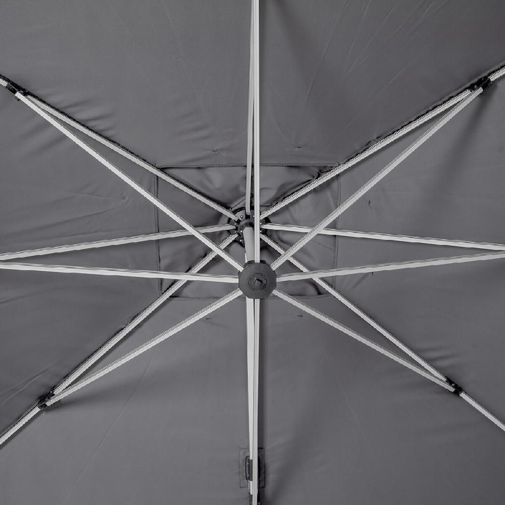Hesperide Parasol Déporté ÉQUADOR + Toile De Rechange Ardoise