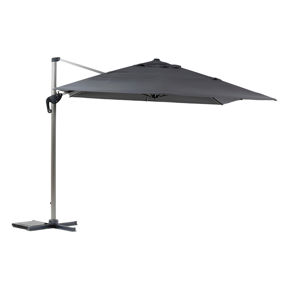 Hesperide Parasol Déporté Rectangulaire ÉQUADOR Ardoise
