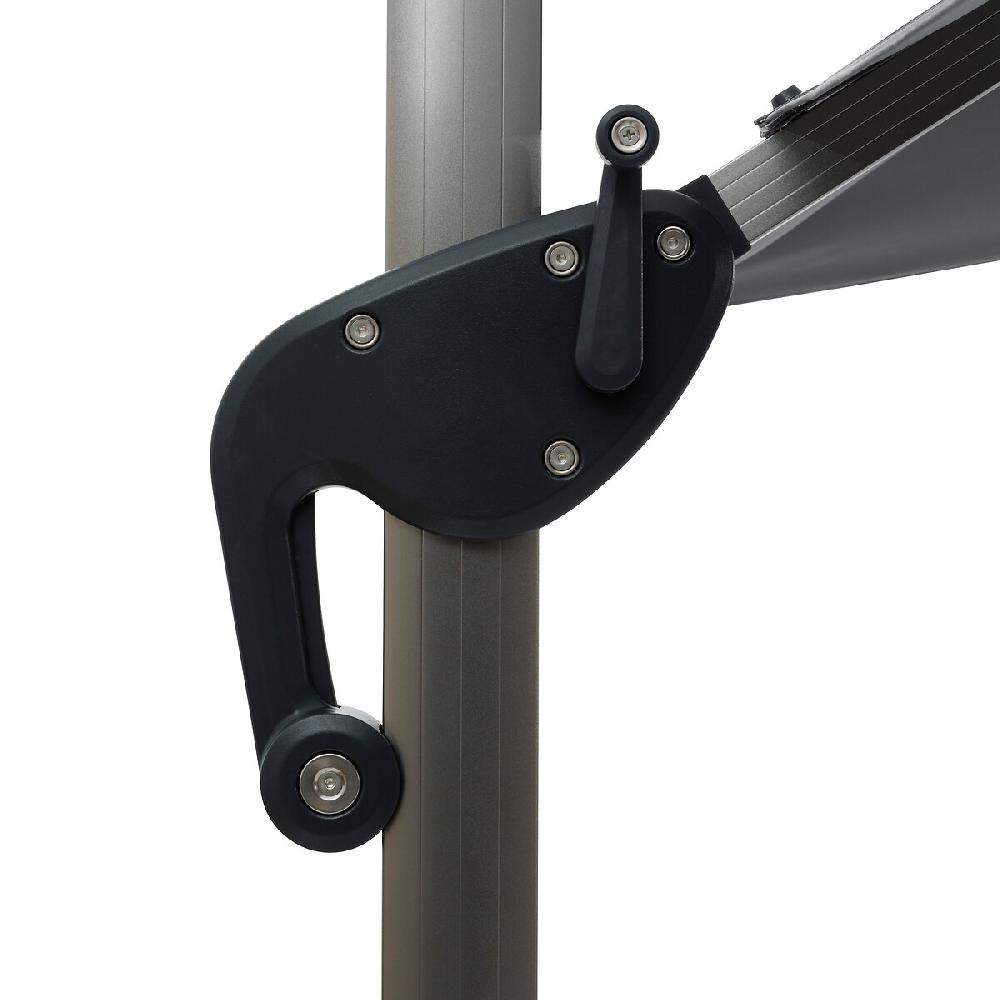 Hesperide Parasol Déporté Rectangulaire ÉQUADOR Ardoise