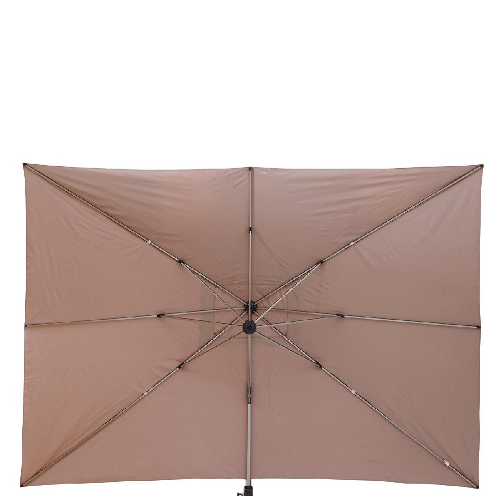 Hesperide Parasol Déporté Rectangulaire ÉQUADOR Taupe