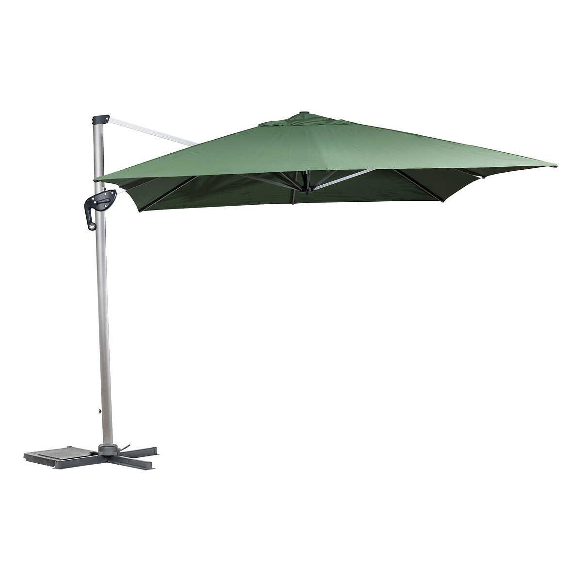 Hesperide Parasol Déporté Rectangulaire ÉQUADOR Vert Olive