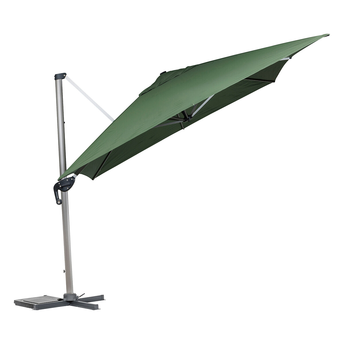 Hesperide Parasol Déporté Rectangulaire ÉQUADOR Vert Olive