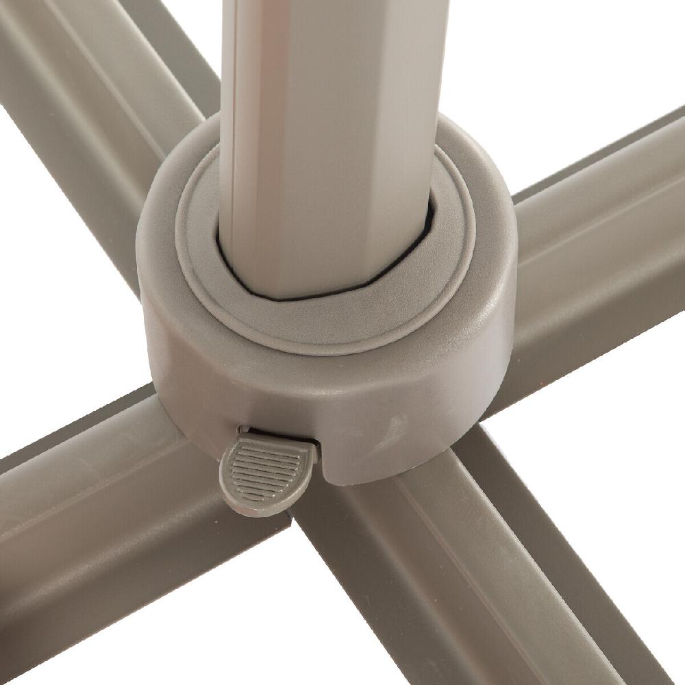 Hesperide Parasol Déporté Rectangulaire Inclinable ÉLÉA Noisette & Praline