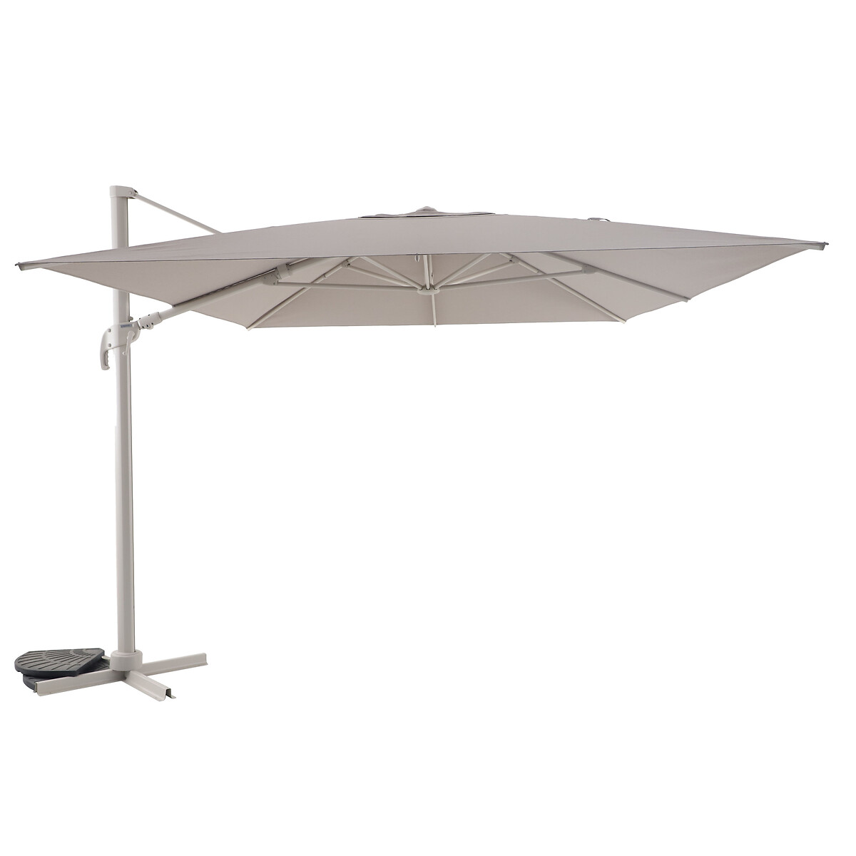 hesperide Parasol déporté rectangulaire MELHIA Lin & Argile