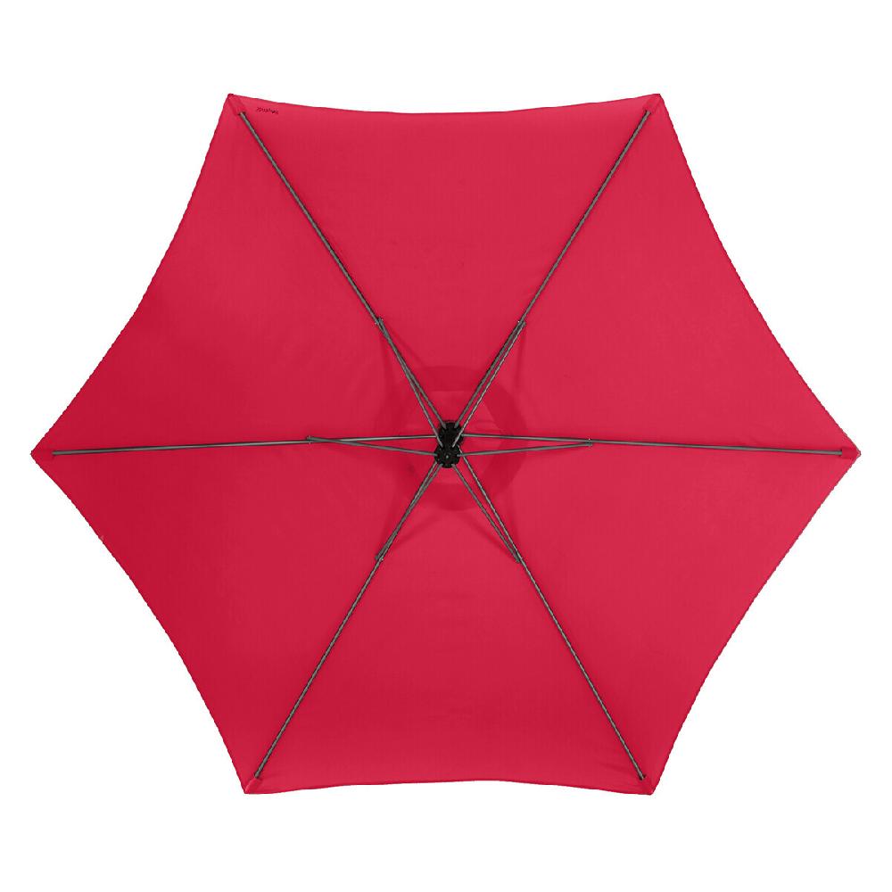 Hesperide Parasol Déporté Rond MANOA Grenade & Graphite