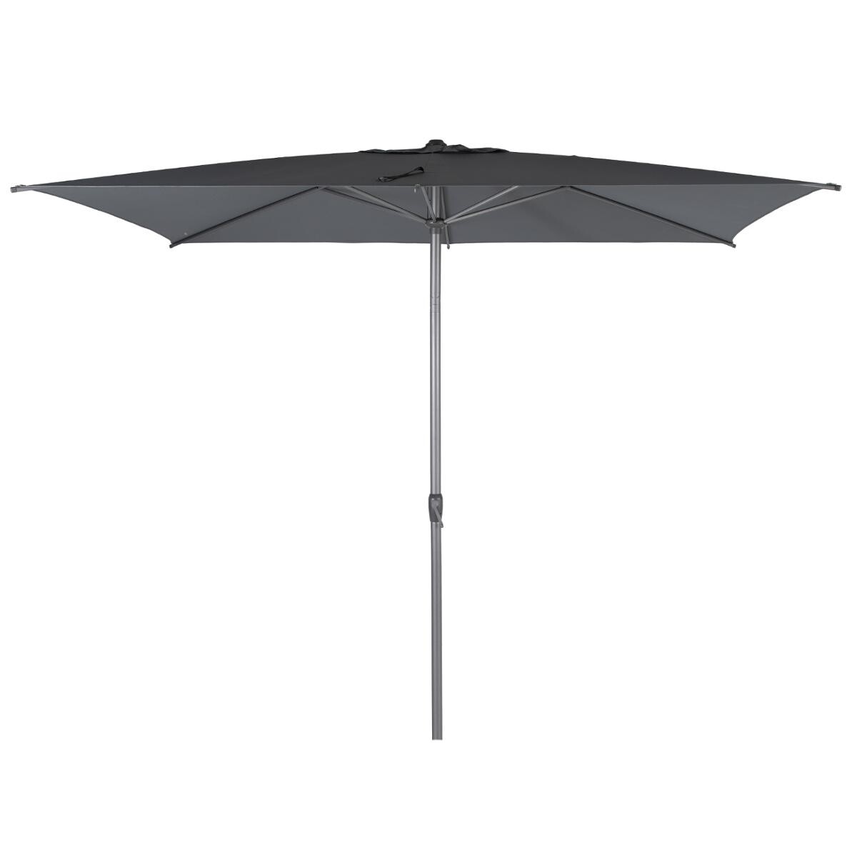 Hesperide Parasol Droit Rectangulaire Inclinable LOOMPA Ardoise