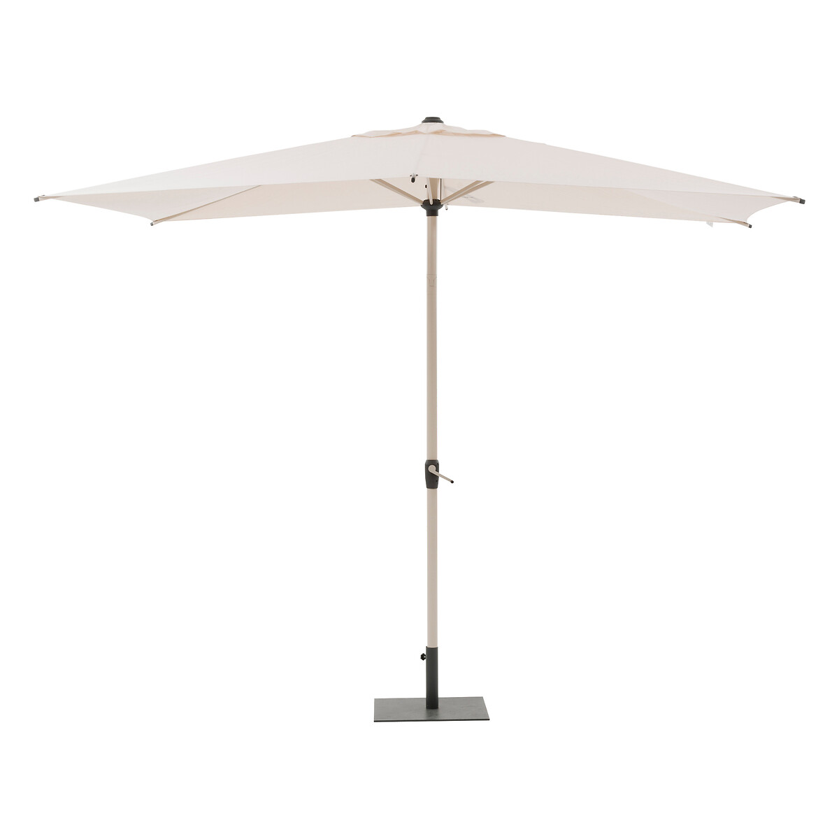 Hesperide Parasol Droit Rectangulaire Inclinable LOOMPA Argile & Blé