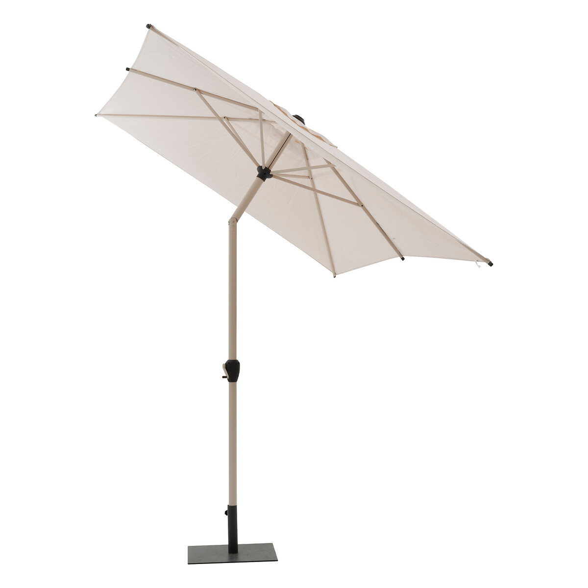 Hesperide Parasol Droit Rectangulaire Inclinable LOOMPA Argile & Blé