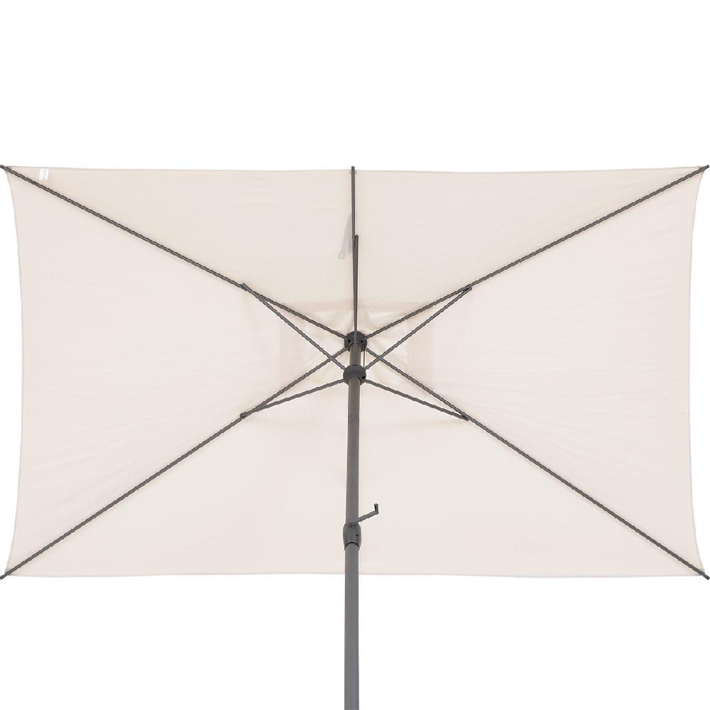 Hesperide Parasol Droit Rectangulaire Inclinable LOOMPA Blé