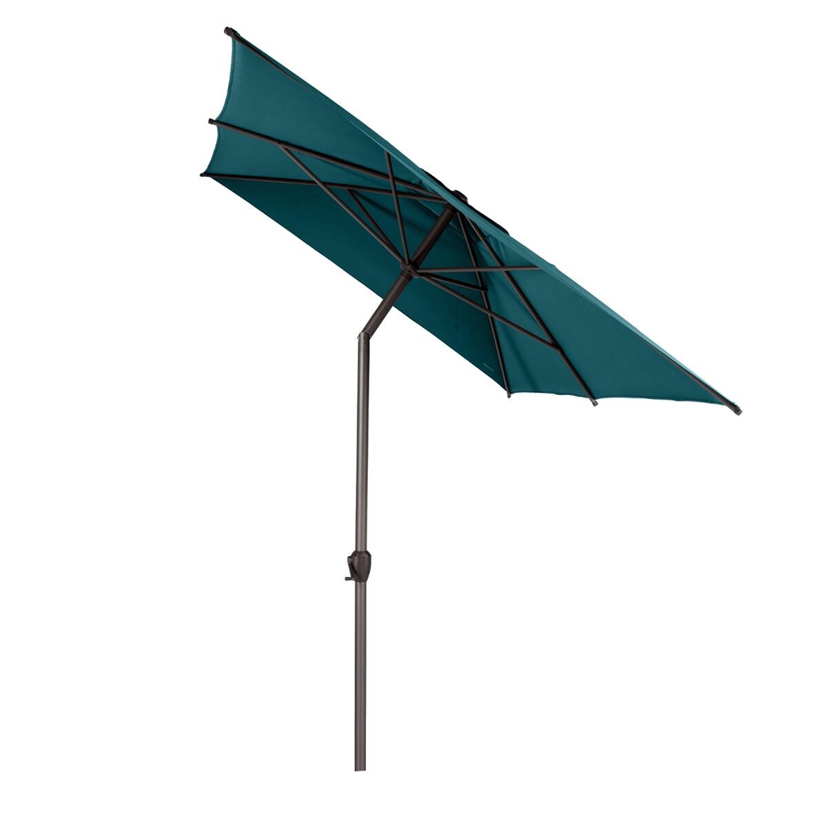 Hesperide Parasol Droit Rectangulaire Inclinable LOOMPA Bleu Canard
