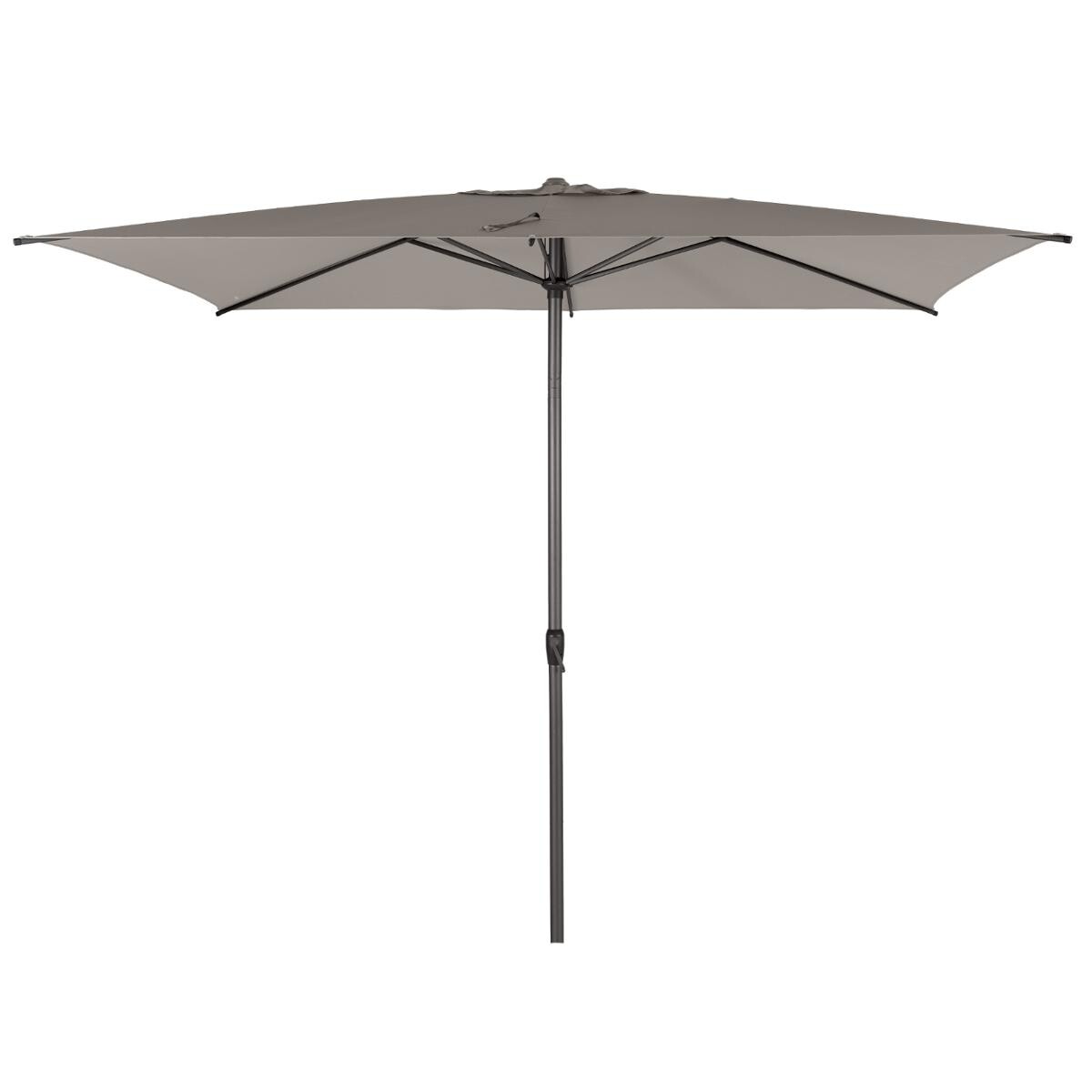 Hesperide Parasol Droit Rectangulaire Inclinable LOOMPA Taupe