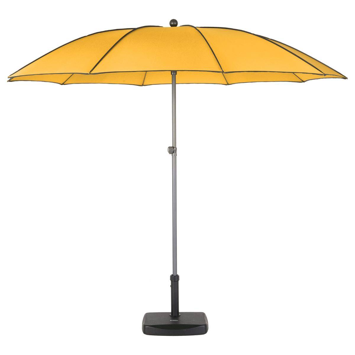Hesperide Parasol Droit Rond Inclinable BOGOTA Safran