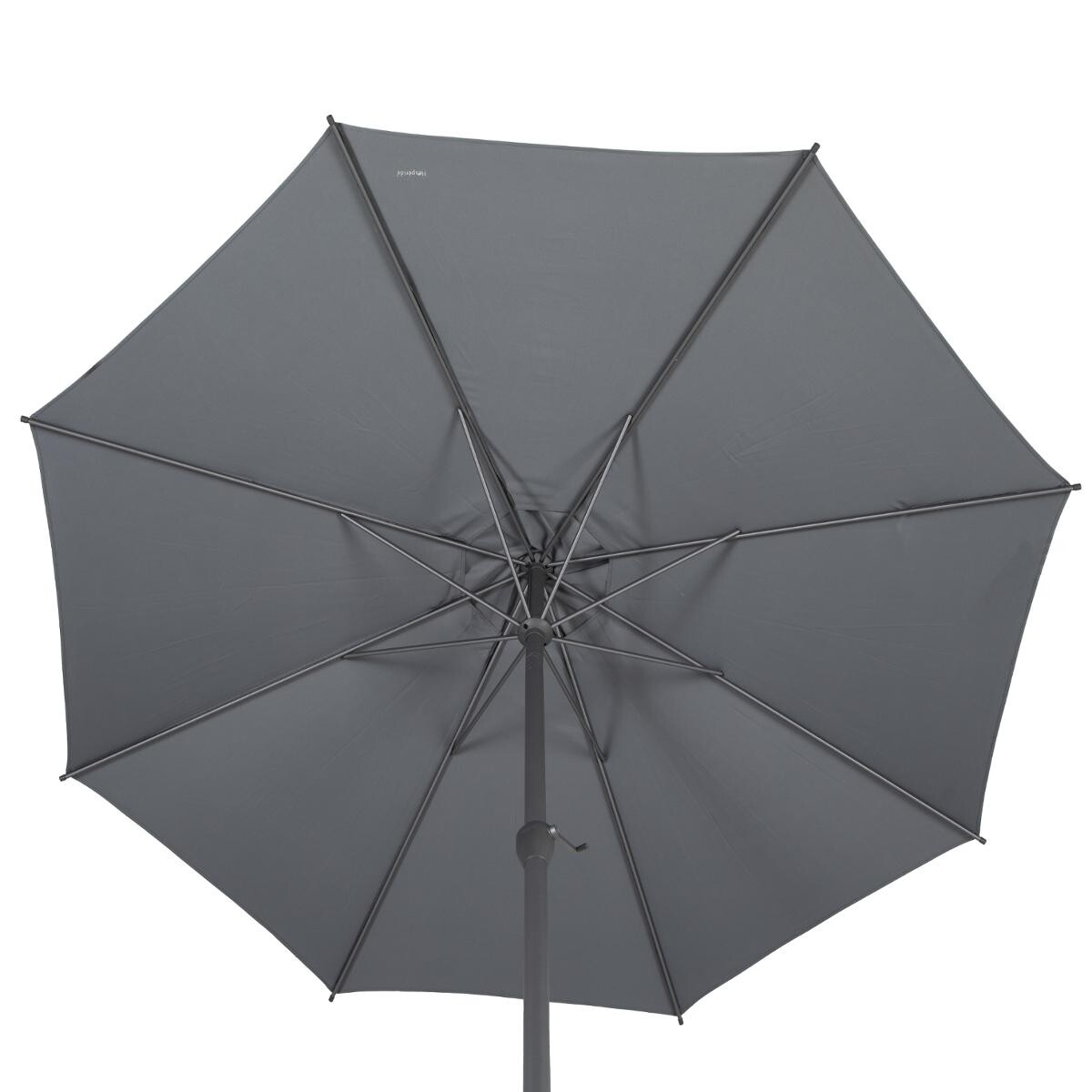 Hesperide Parasol Droit Rond Inclinable LOOMPA Ardoise