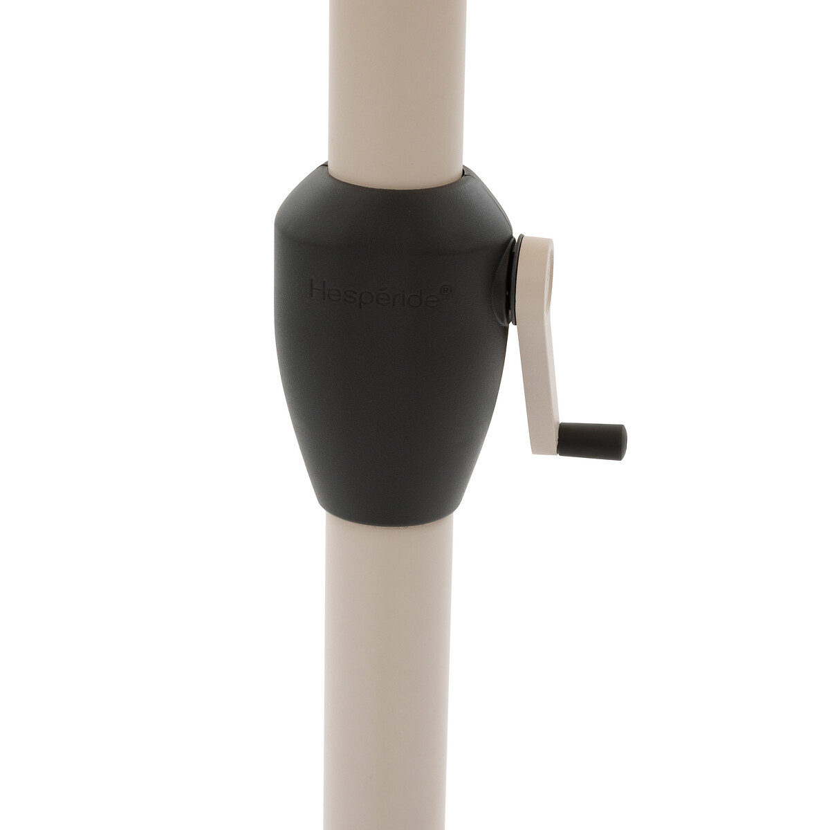 Hesperide Parasol Droit Rond Inclinable LOOMPA Argile & Blé