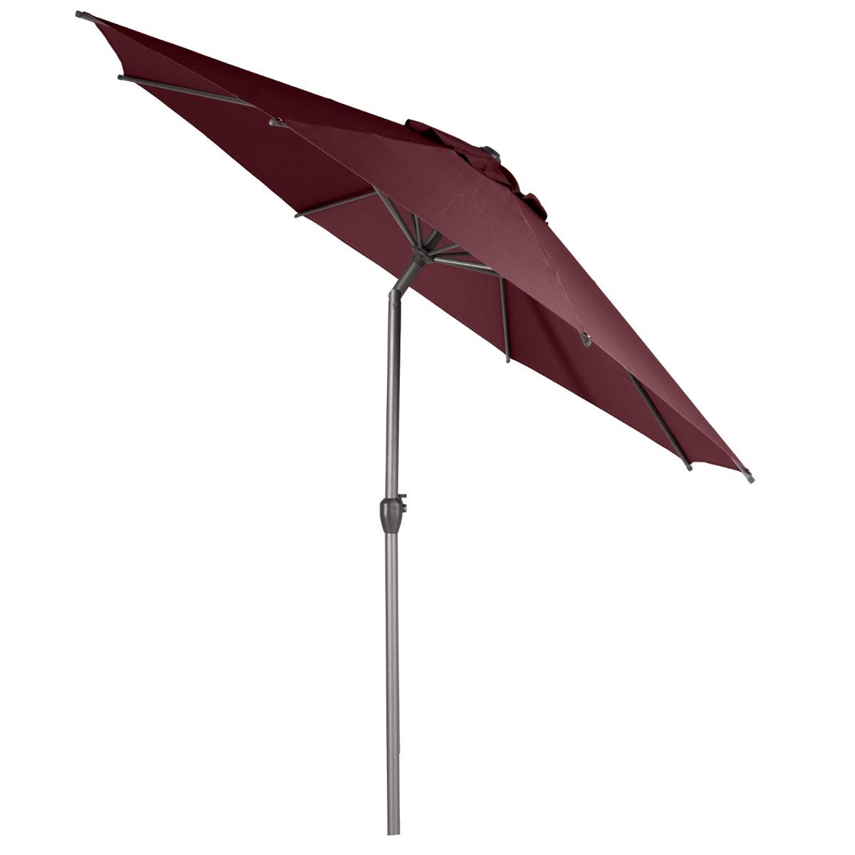Hesperide Parasol Droit Rond Inclinable LOOMPA Bordeaux