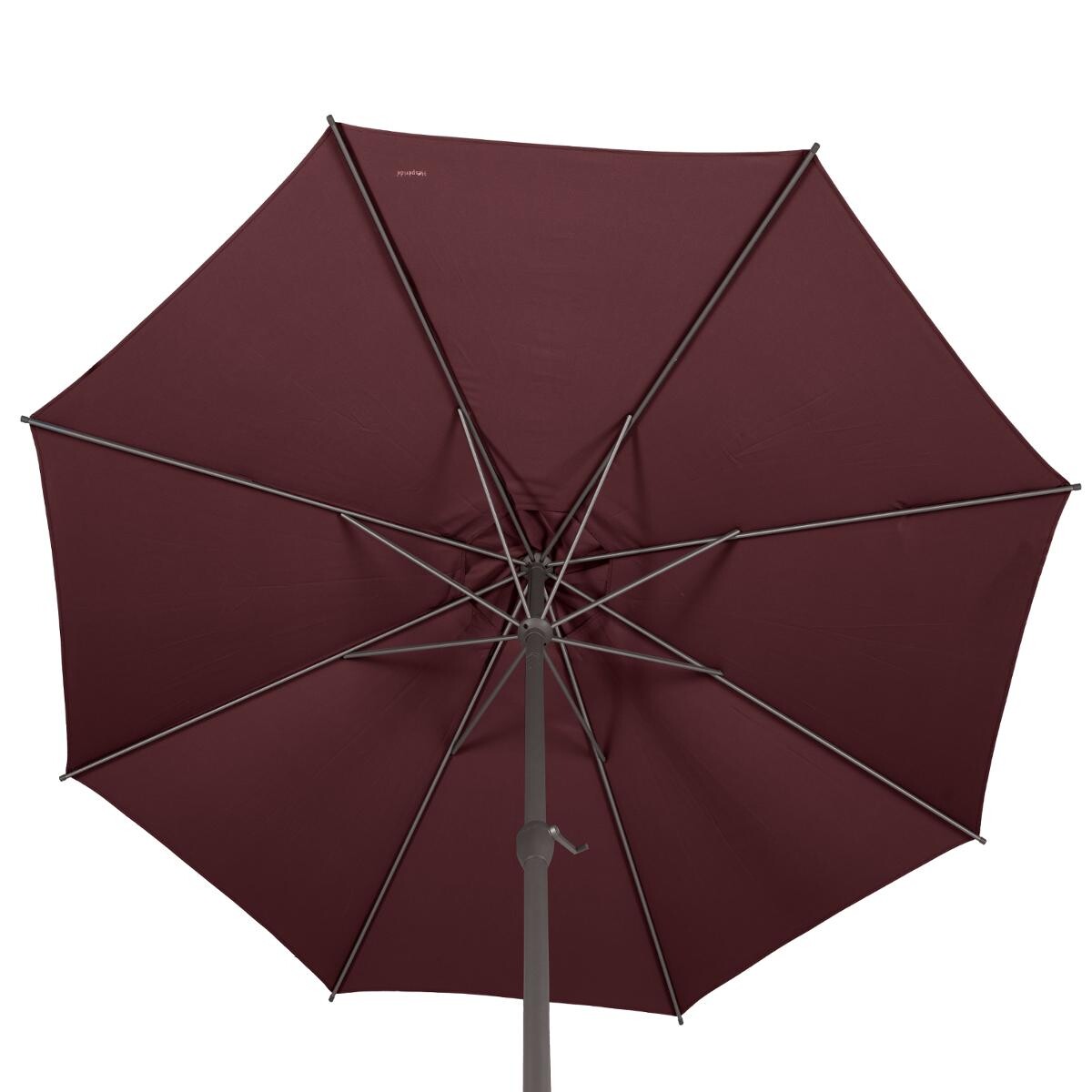 Hesperide Parasol Droit Rond Inclinable LOOMPA Bordeaux