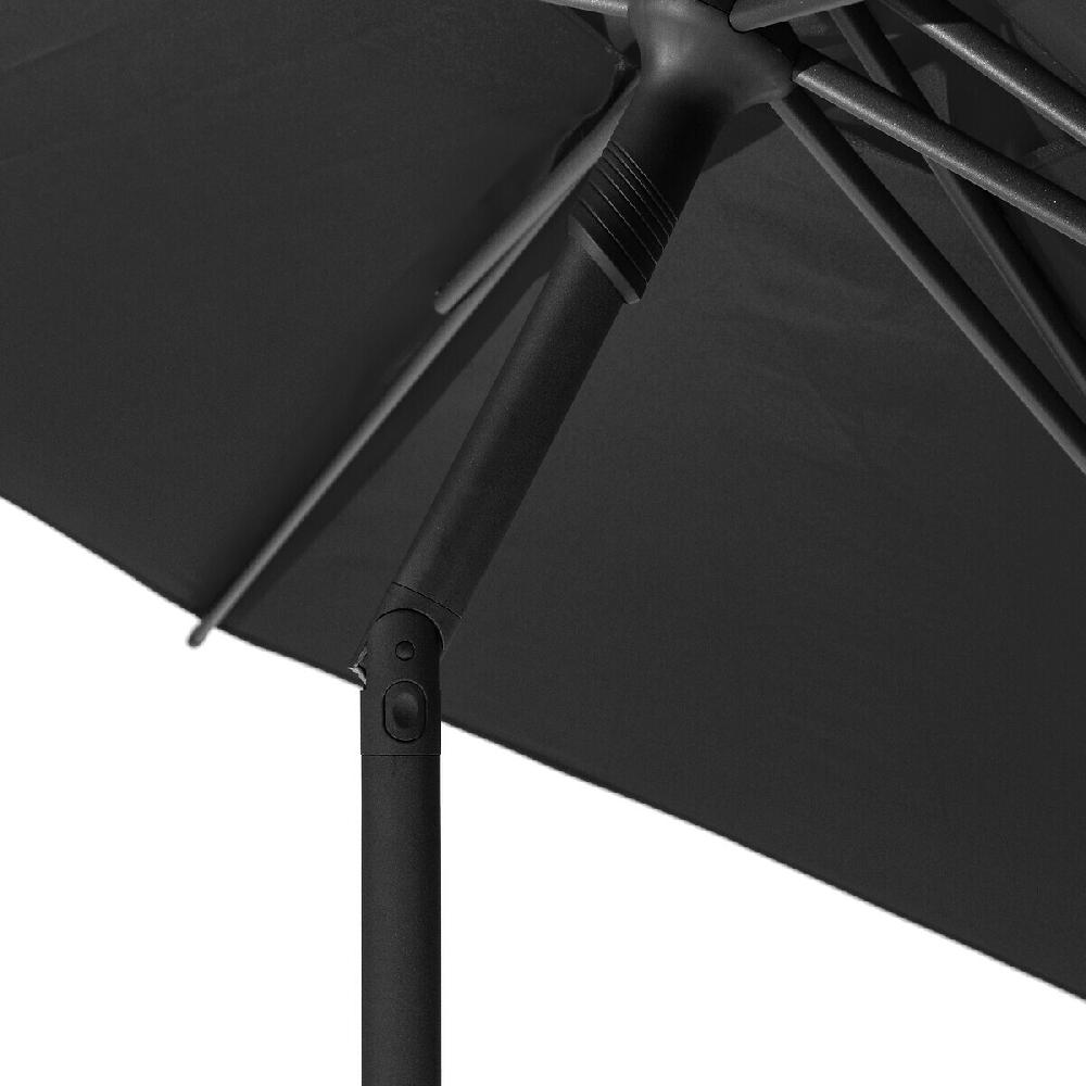 Hesperide Parasol Droit Rond Inclinable SOYA Ardoise