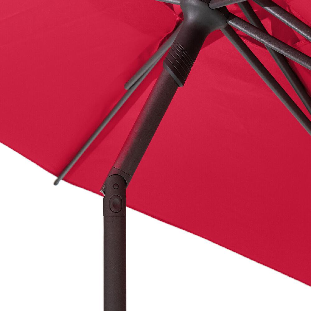 Hesperide Parasol Droit Rond Inclinable SOYA Grenade
