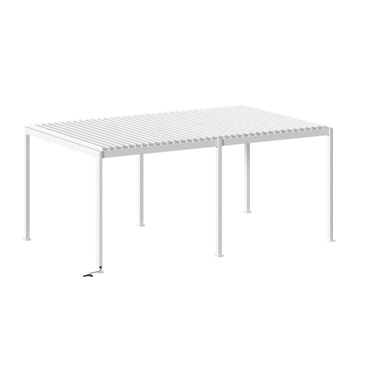 Hesperide Pergola Bioclimatique électrique EVORA Blanc