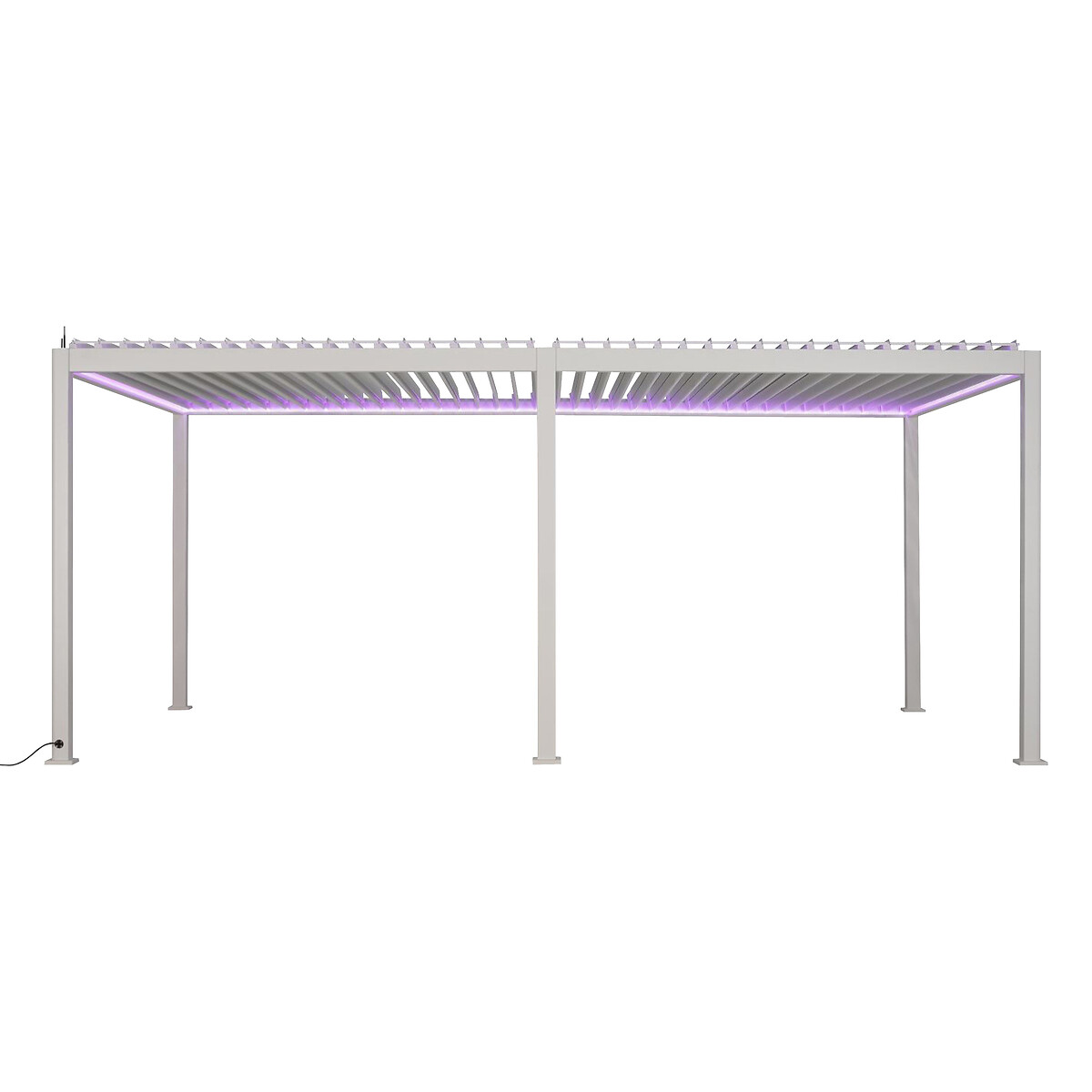 Hesperide Pergola Bioclimatique électrique EVORA Blanc