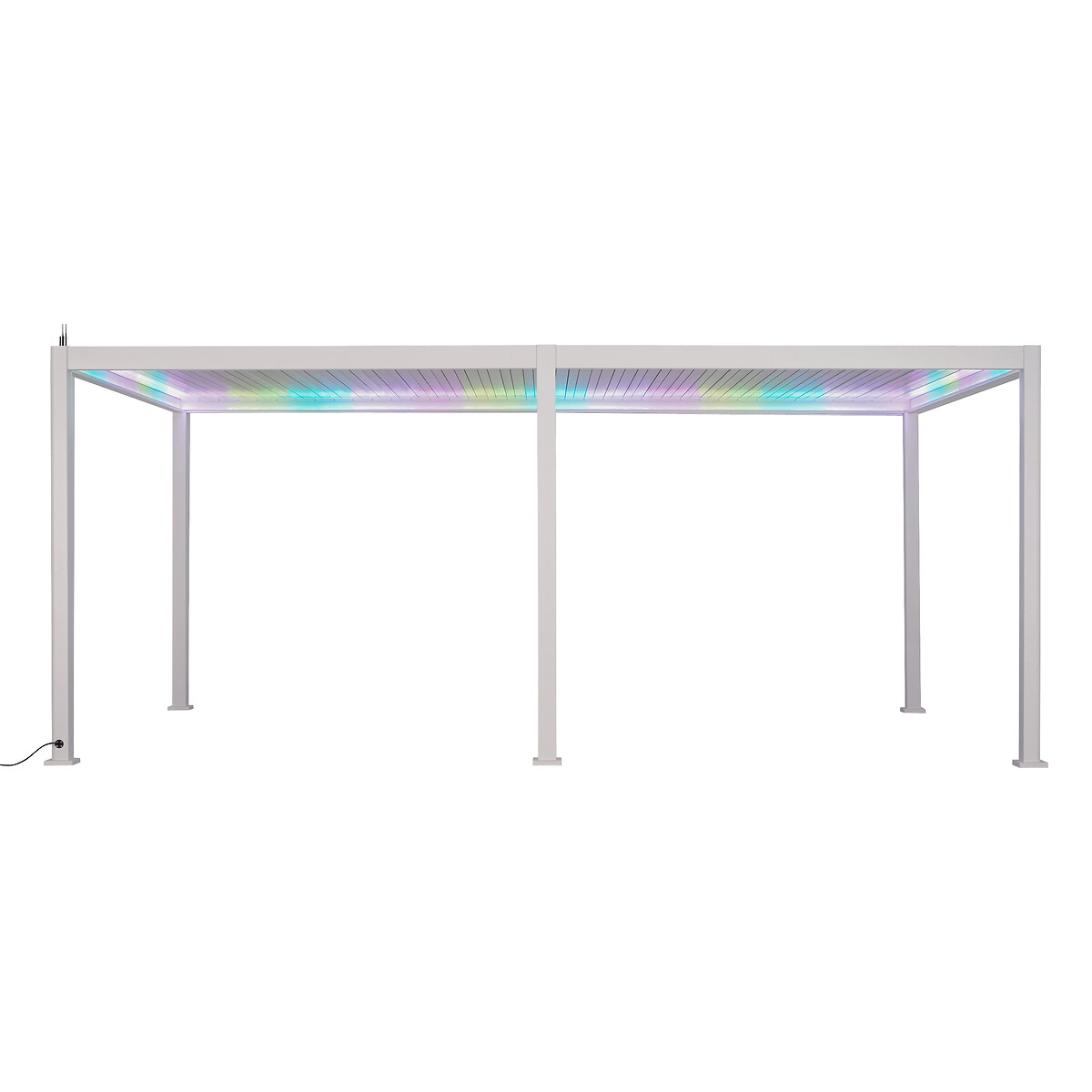 Hesperide Pergola Bioclimatique électrique EVORA Blanc