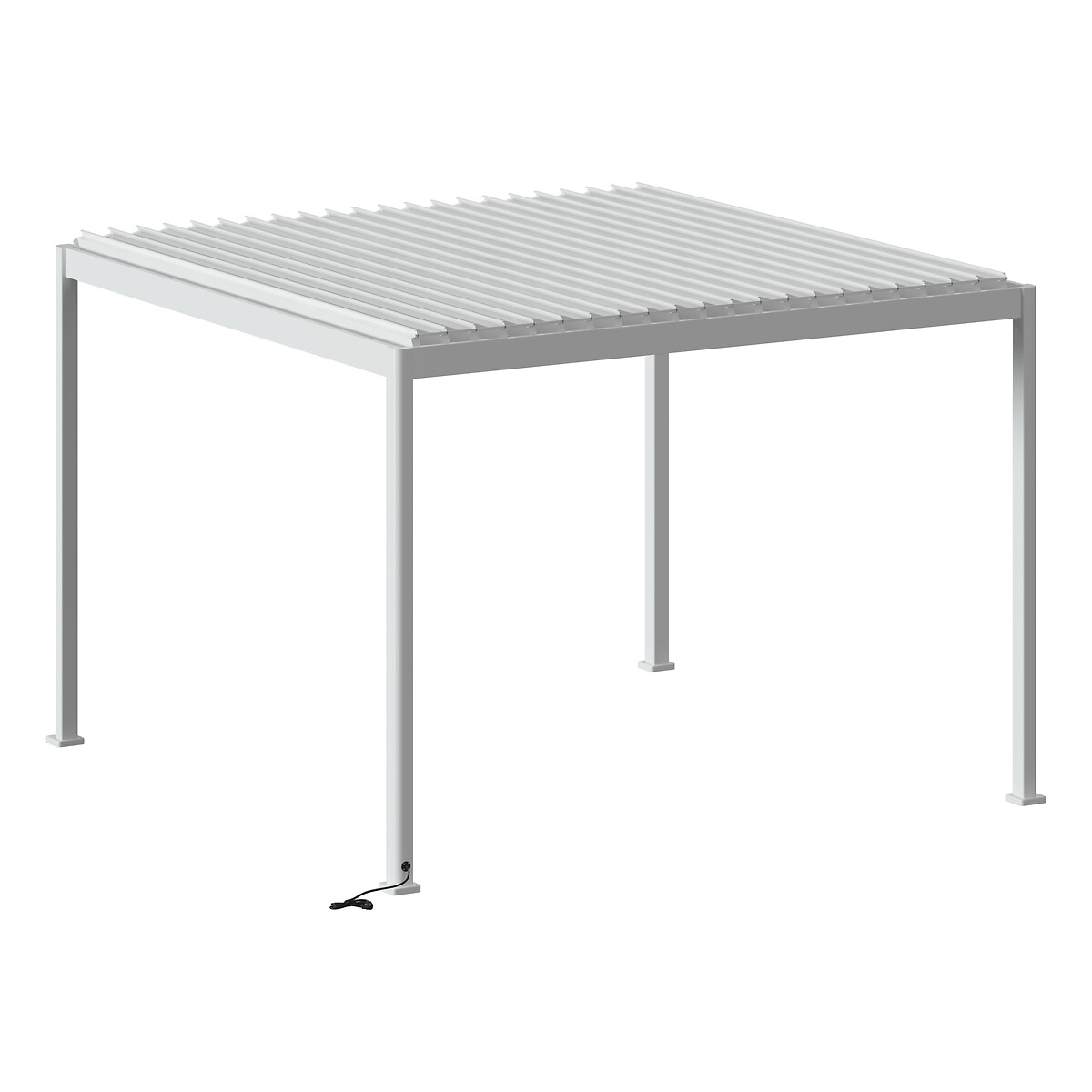 Hesperide Pergola Bioclimatique électrique EVORA Blanc