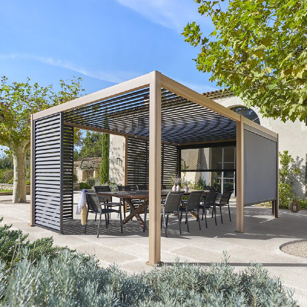 hesperide Pergola bioclimatique électrique EVORA Honey