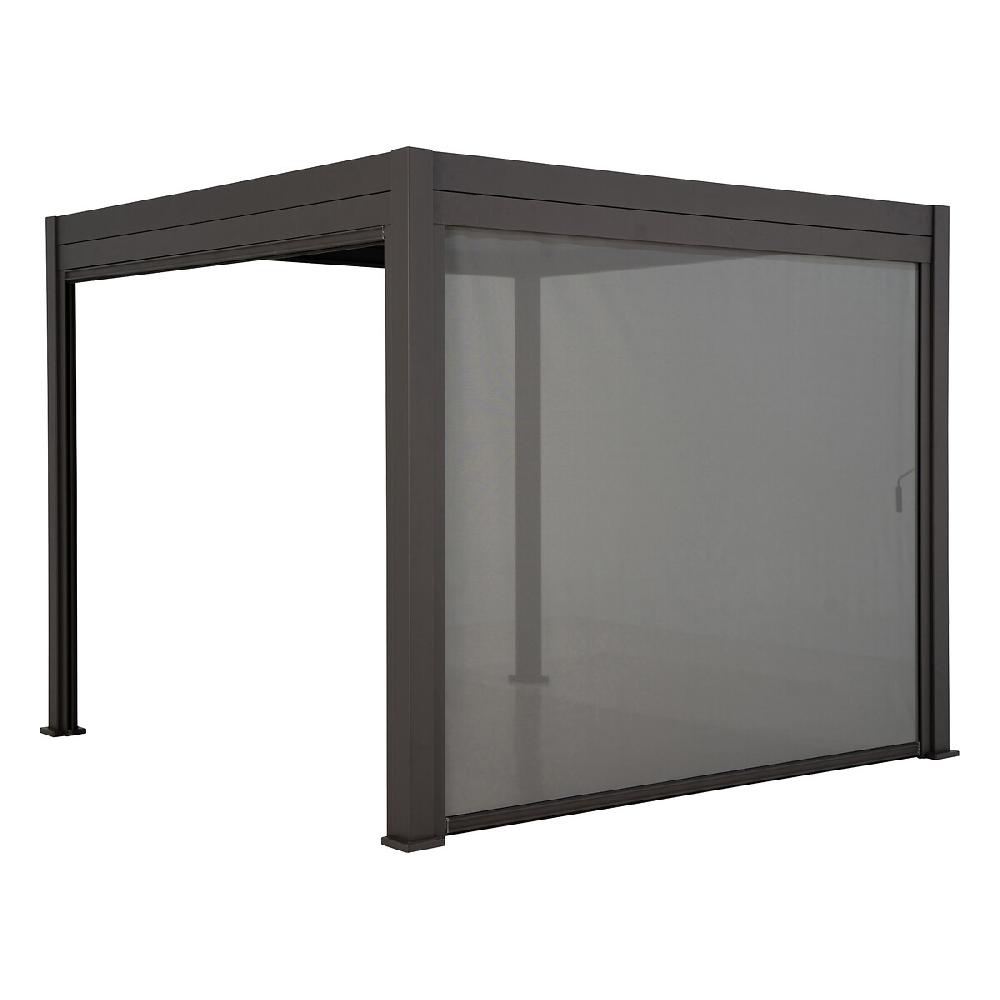 Hesperide Pergola Bioclimatique EVORA électrique Graphite + 6 Stores