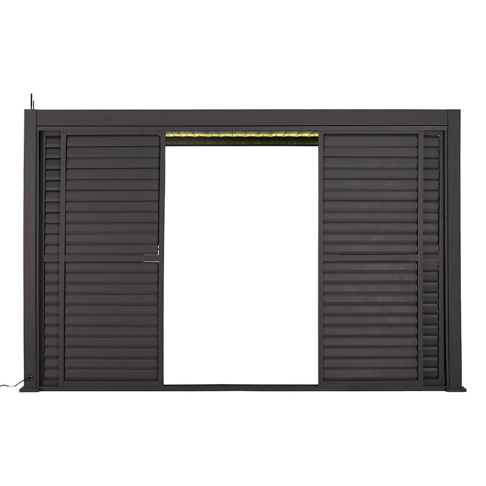Hesperide Persienne Coulissante Pour Pergola Bioclimatique EVORA Graphite