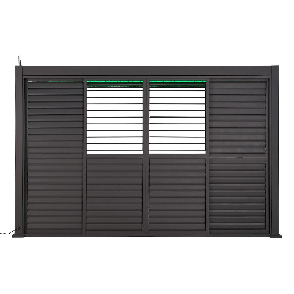 Hesperide Persienne Coulissante Pour Pergola Bioclimatique EVORA Graphite