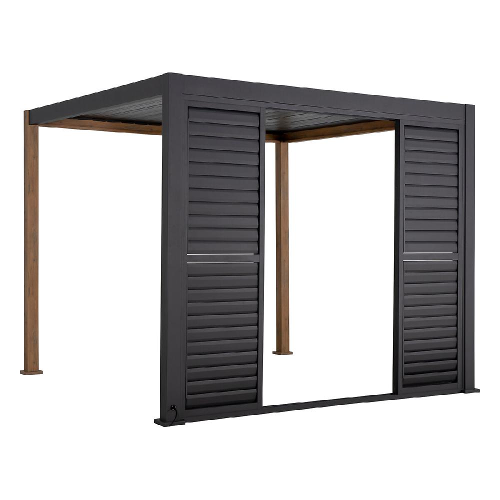 Hesperide Persienne Coulissante Pour Pergola Bioclimatique EVORA Graphite