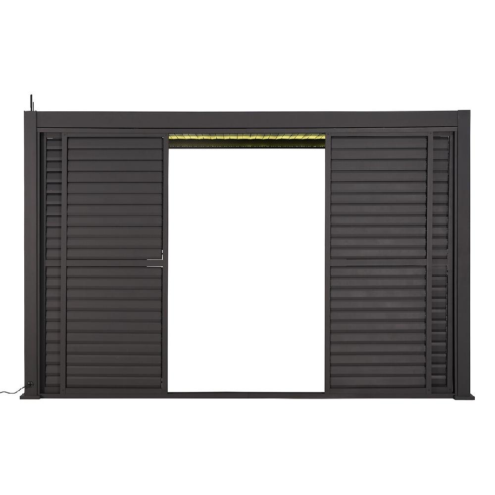 Hesperide Persienne Coulissante Pour Pergola Bioclimatique EVORA Graphite