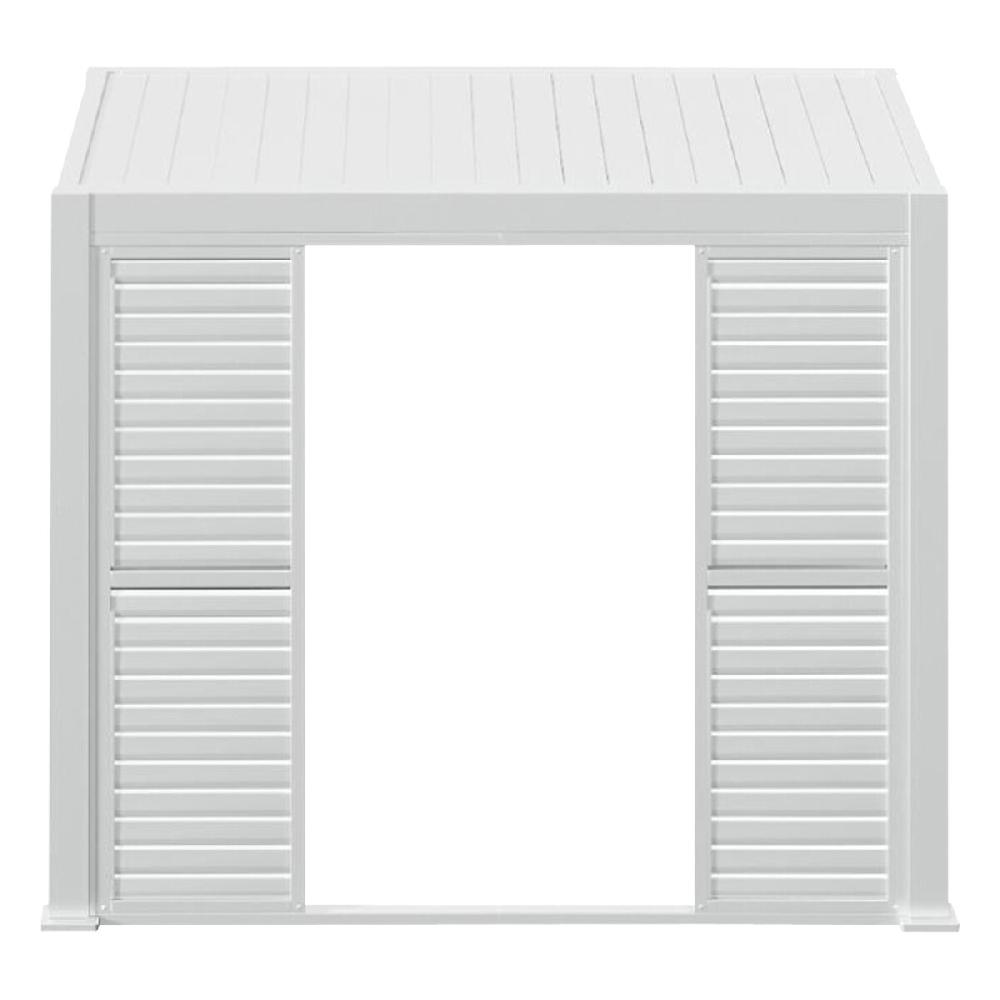 hesperide Persienne coulissante pour pergola bioclimatique EVORA Blanche