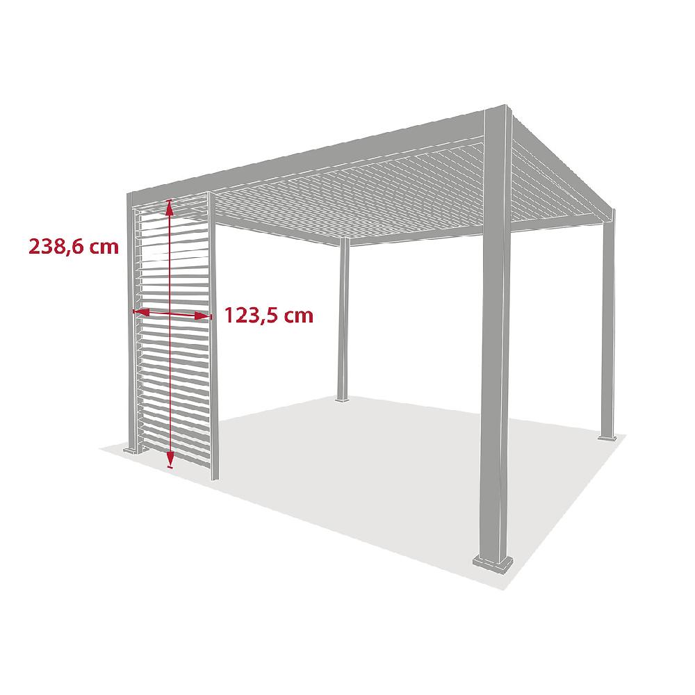 Hesperide Persienne Pour Pergola Bioclimatique EVORA Graphite
