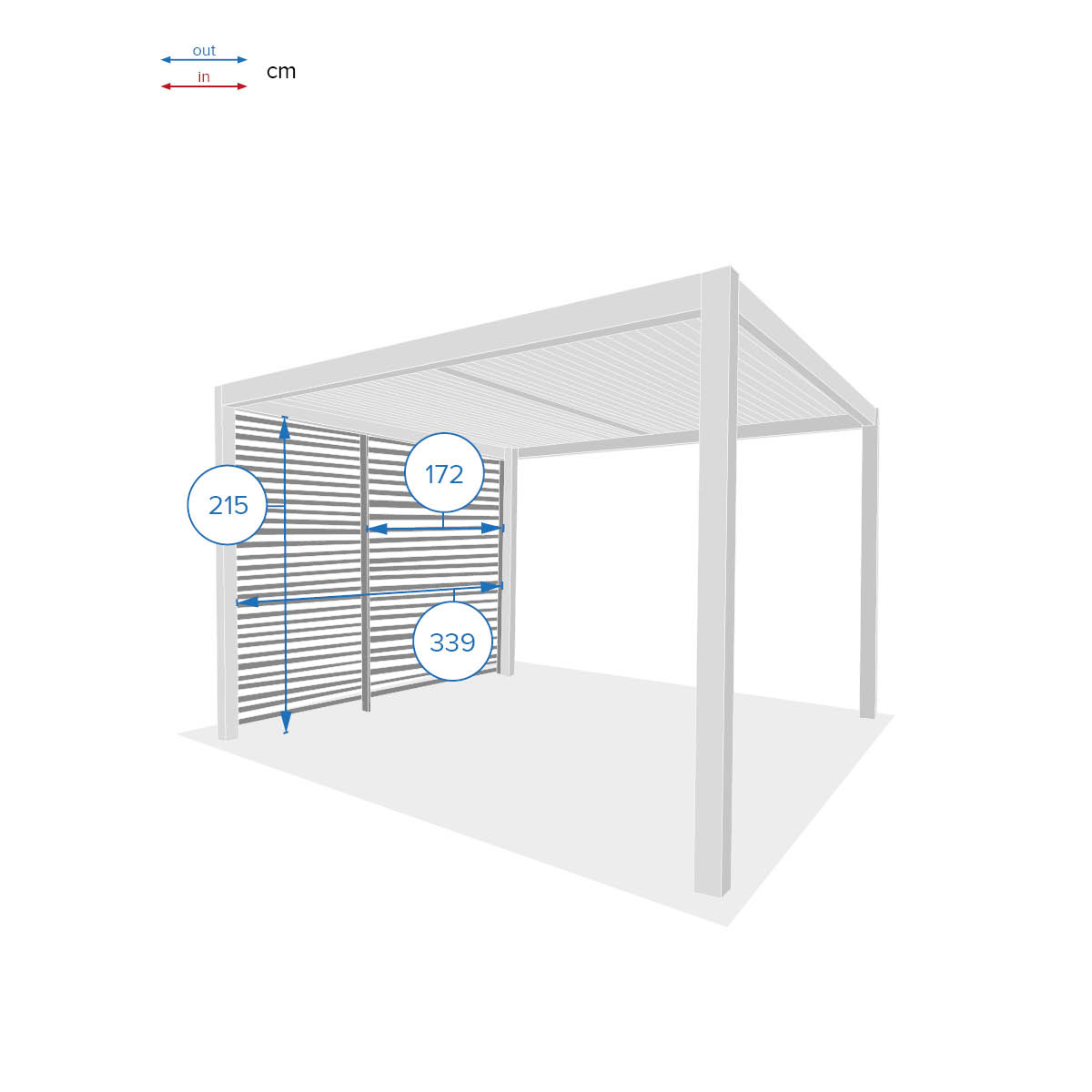 Hesperide Persienne Pour Pergola Bioclimatique MAJAÉ Graphite