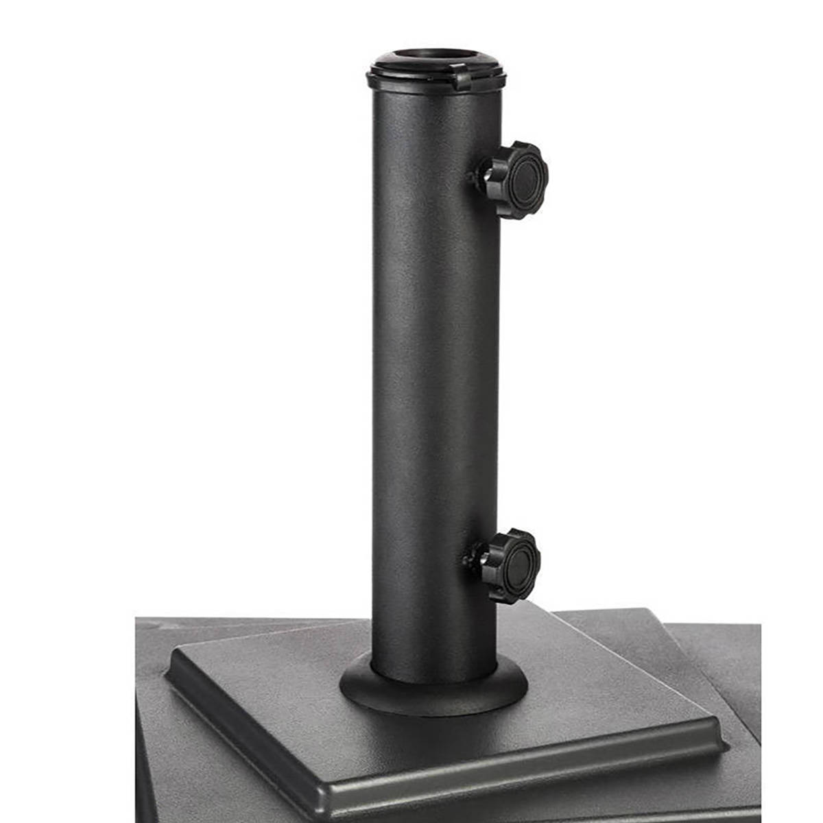 Hesperide Pied De Parasol Carré à Roulettes PISEDO Noir