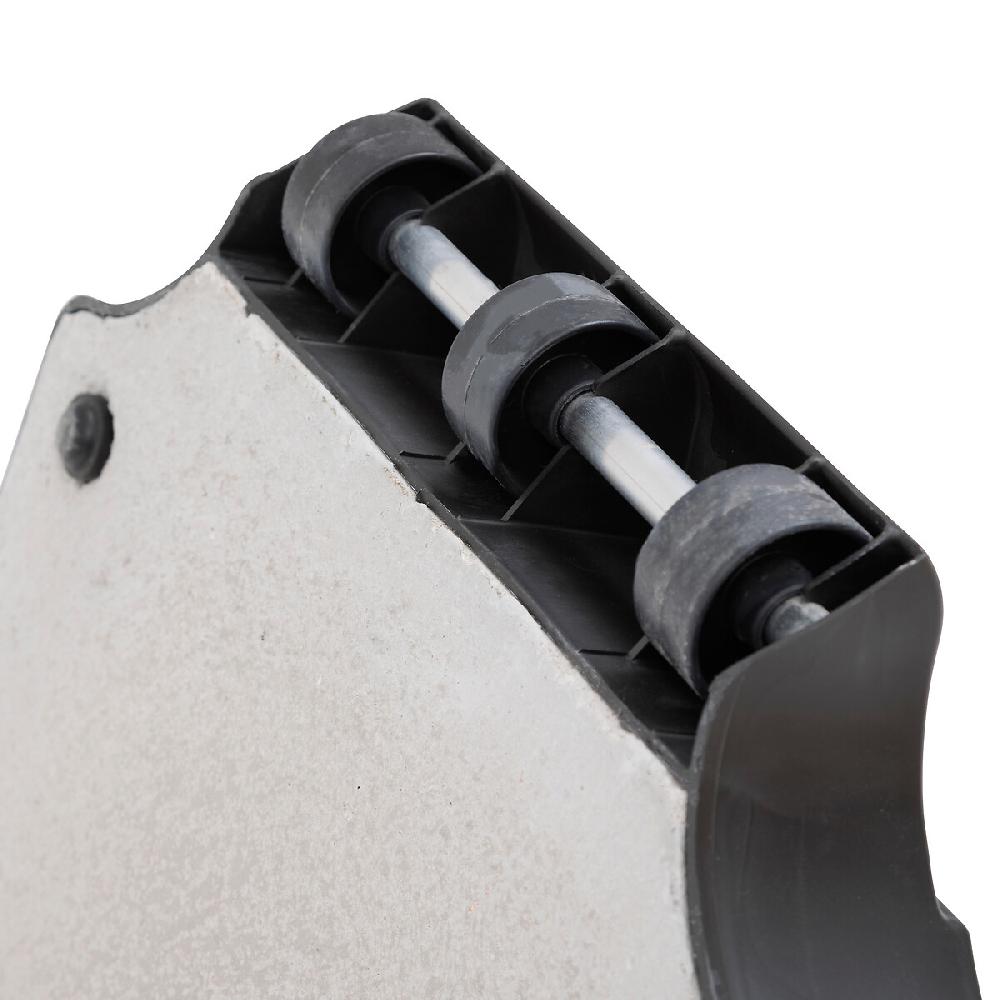 Hesperide Pied De Parasol Rond à Roulettes OPANÉO Anthracite