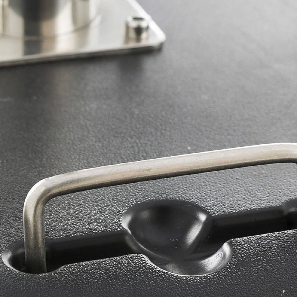 Hesperide Pied De Parasol Rond à Roulettes PIMANO Noir