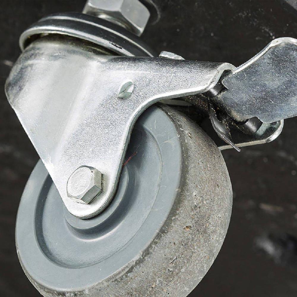 Hesperide Pied De Parasol Rond à Roulettes PIMANO Noir