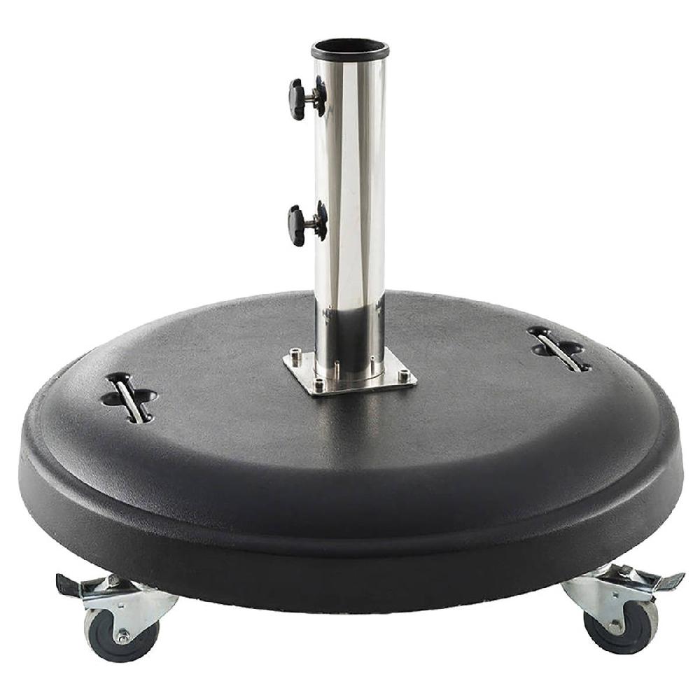 hesperide Pied de parasol rond à roulettes PIMANO Noir