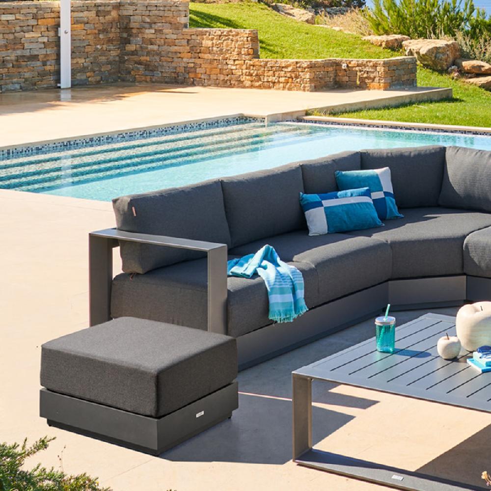 hesperide Pouf de jardin ALLURE Graphite & Gris foncé